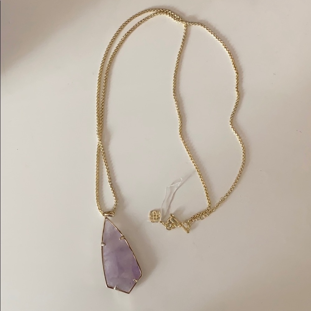 Kendra Scott purple necklace